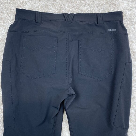 DULUTH TRADING CO Women's 12x29 Black Flexpedition Slim Leg Pants - Picture 6 of 13